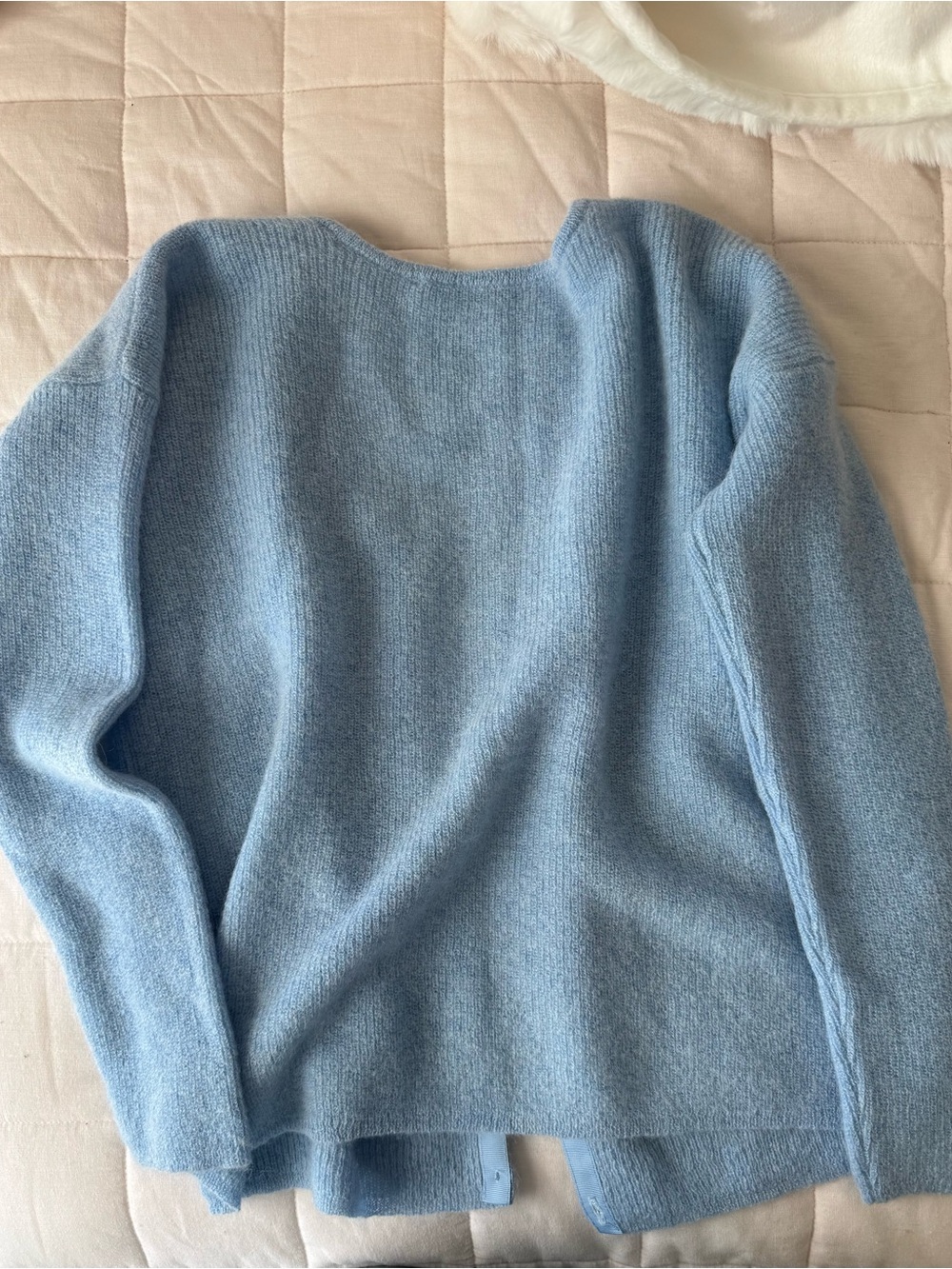 Sezane NWT Sky Blue Barry Mohair Cardigan - Picture 6 of 8